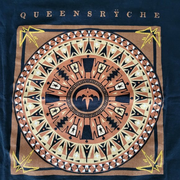 Vintage Queensryche 2003 "Tribe" Tour Double Sided Concert T Shirt Men's Medium - Picture 1 of 7